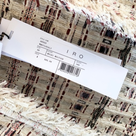 π IRO Locali Tweed Jacket with fringe - Picture 4 of 7